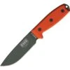 ESEE 4PMBOD Model 4 Plain Edge Fixed Carbon Steel Blade Knife With Orange G-10 Handles -Esee Knives Shop 138131 138160