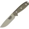 ESEE 4SKODT Model 4 Part Serrated Fixed Blade Knife With OD Green Canvas Micarta Handles 1 ESEE 4SKODT Model 4 Part Serrated Fixed Blade Knife With OD Green Canvas Micarta Handles -Esee Knives Shop 138134 138163