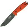 ESEE 4SMBOD Model 4 Part Serrated Carbon Steel Fixed Blade Knife With Orange G-10 Handles 2 ESEE 4SMBOD Model 4 Part Serrated Carbon Steel Fixed Blade Knife With Orange G-10 Handles -Esee Knives Shop 138137 138166