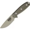ESEE 3SKODT Model 3 Part Serrated Fixed Blade Knife With OD Green Canvas Micarta Handles -Esee Knives Shop 142981 143010