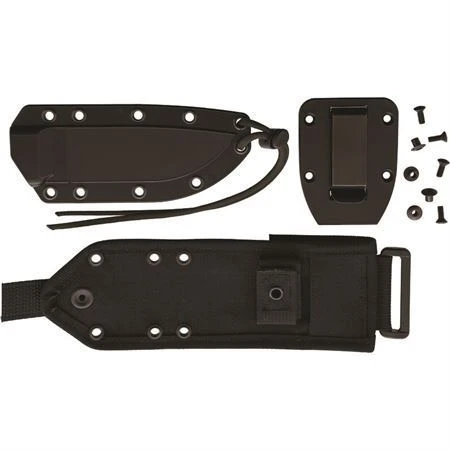 ESEE 4SMBOD Model 4 Part Serrated Carbon Steel Fixed Blade Knife With Orange G-10 Handles 4 ESEE 4SMBOD Model 4 Part Serrated Carbon Steel Fixed Blade Knife With Orange G-10 Handles - Image 2