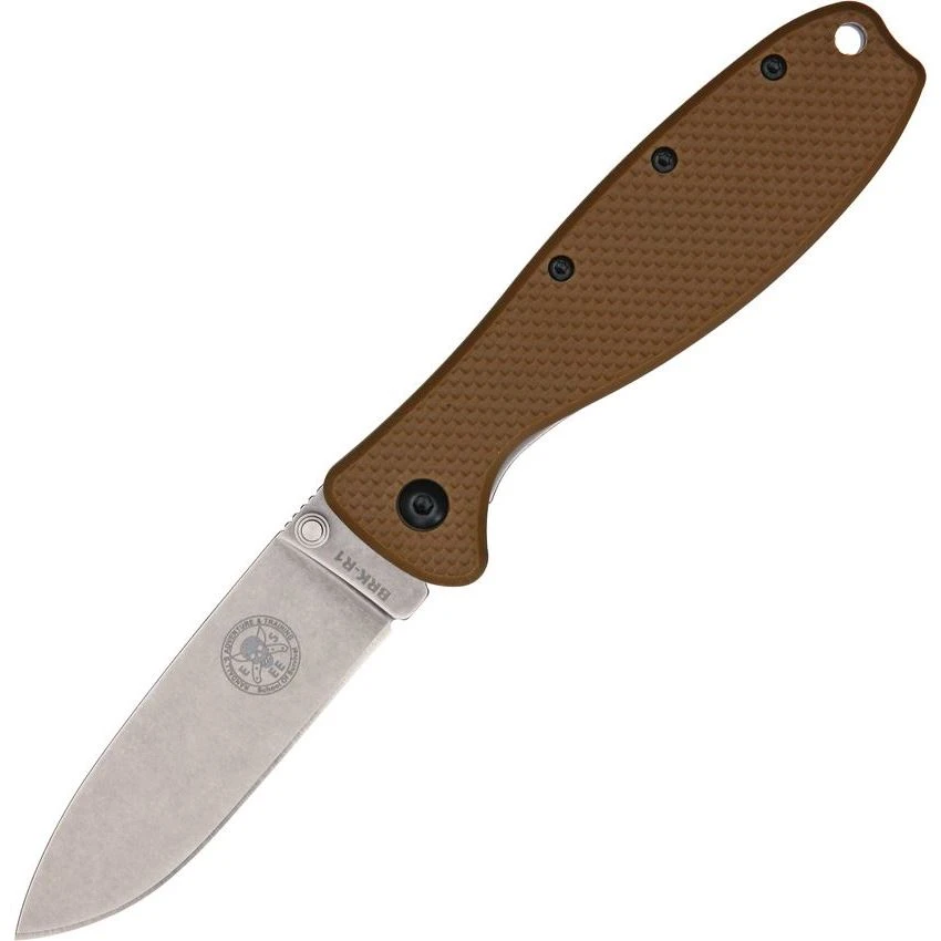 ESEE KR1CB Zancudo Framelock Folding Pocket Knife With Stonewash Finish Stainless Back Handle 3 ESEE KR1CB Zancudo Framelock Folding Pocket Knife With Stonewash Finish Stainless Back Handle
