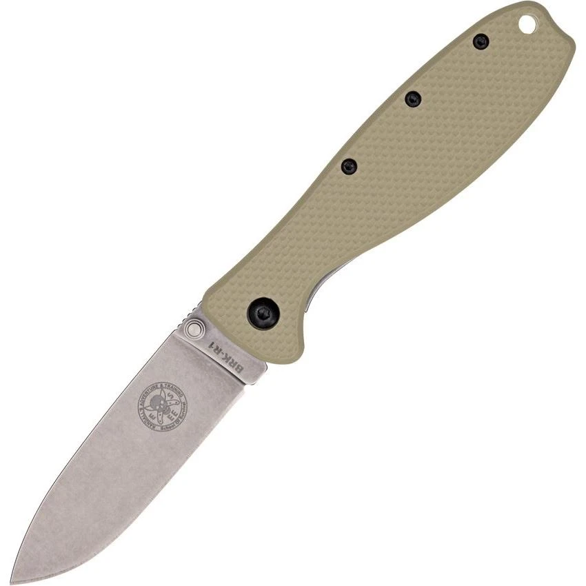 ESEE R2DT Zancudo Tan D2 Framelock Folding Pocket Knife 3 ESEE R2DT Zancudo Tan D2 Framelock Folding Pocket Knife