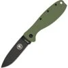 ESEE R2ODB Zancudo Grn/Blk D2 Framelock Folding Pocket Knife -Esee Knives Shop 211052 211075