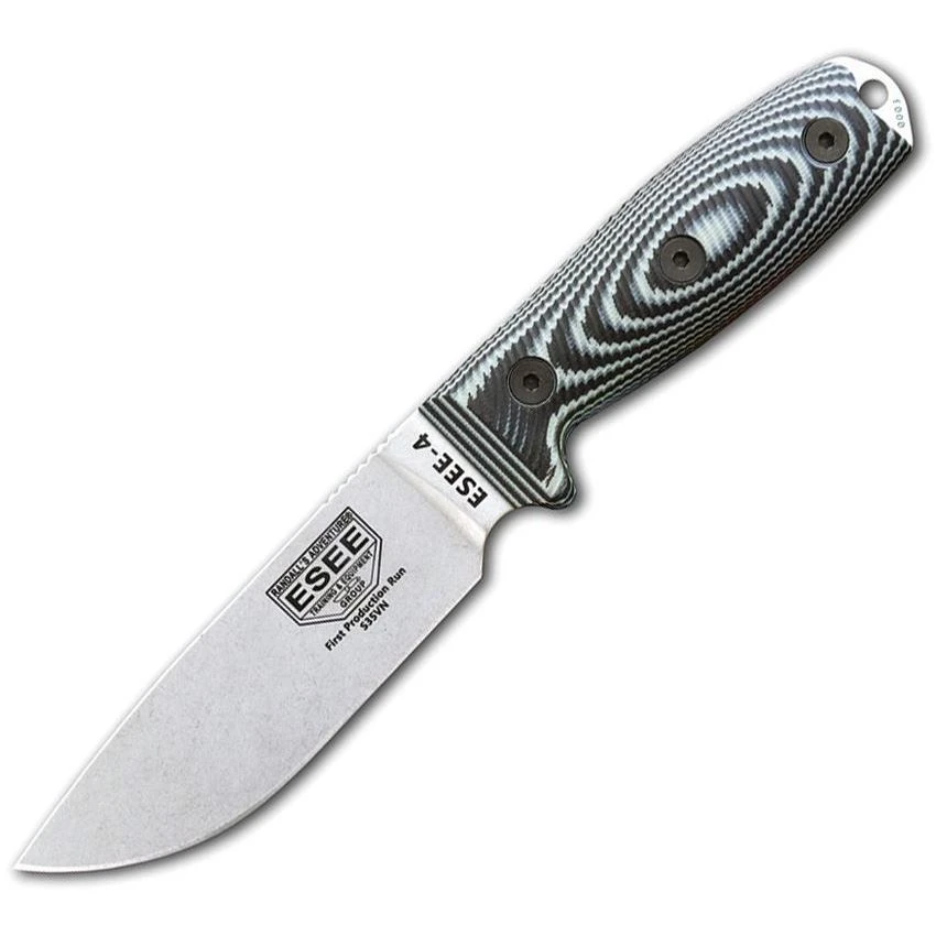 ESEE 4PS35VO2 Model 4 S35VN Gray G10 3 ESEE 4PS35VO2 Model 4 S35VN Gray G10