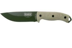 ESEE Model 5 OD Green Blade 3D Green Canvas Micarta Survival Knife 5POD-017 Kydex Sheath + Clip Plate