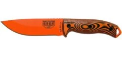 ESEE Model 5 Orange Blade 3D Orange-Black G10 Survival Knife 5POR-006 Kydex Sheath + Clip Plate