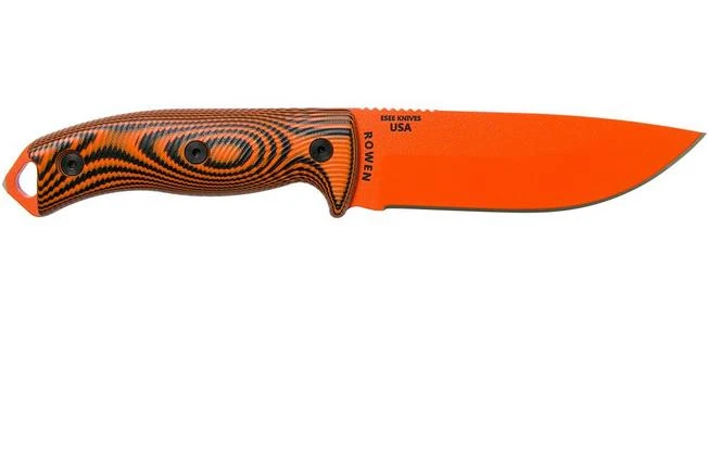 ESEE Model 5 Orange Blade 3D Orange-Black G10 Survival Knife 5POR-006 Kydex Sheath + Clip Plate 4 ESEE Model 5 Orange Blade 3D Orange-Black G10 Survival Knife 5POR-006 Kydex Sheath + Clip Plate - Image 2