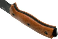 ESEE Model 6 Black Blade 3D Natural Canvas Micarta Survival Knife 6PB-011 Black Sheath + Clip Plate -Esee Knives Shop EE 6PB 011 04 esee knives