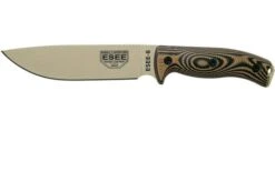 ESEE Model 6 Desert Tan Blade 3D Coyote-Black G10 Survival Knife 6PDT-005 Black Sheath + Clip Plate