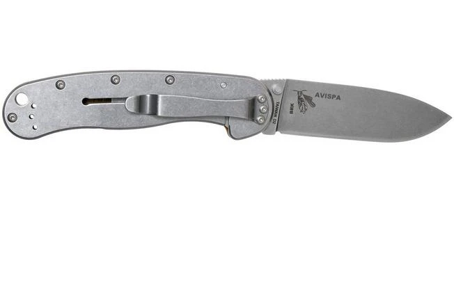 ESEE Avispa Pocket Knife, Stonewashed D2 Blade, Coyote Brown Handle BRK1302CB 4 ESEE Avispa Pocket Knife, Stonewashed D2 Blade, Coyote Brown Handle BRK1302CB - Image 2