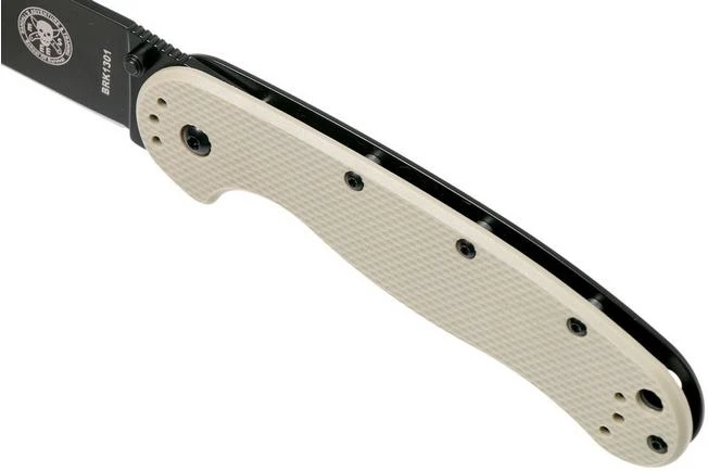 ESEE Avispa Pocket Knife, Black D2 Blade, Desert Tan Handle BRK1302DTB 9 ESEE Avispa Pocket Knife, Black D2 Blade, Desert Tan Handle BRK1302DTB - Image 7