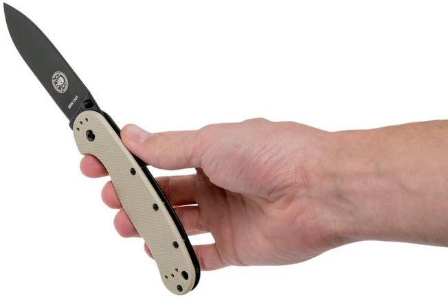 ESEE Avispa Pocket Knife, Black D2 Blade, Desert Tan Handle BRK1302DTB 10 ESEE Avispa Pocket Knife, Black D2 Blade, Desert Tan Handle BRK1302DTB - Image 8