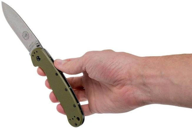 ESEE Avispa Pocket Knife, Stonewashed D2 Blade, OD Green Handle BRK1302OD 10 ESEE Avispa Pocket Knife, Stonewashed D2 Blade, OD Green Handle BRK1302OD - Image 8