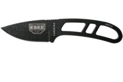 ESEE Candiru Black CAN-B Neck Knife With Black Sheath + Belt Clip
