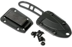 ESEE Candiru Black CAN-B Neck Knife With Black Sheath + Belt Clip -Esee Knives Shop EE CAN B 05 esee knives v2018 05