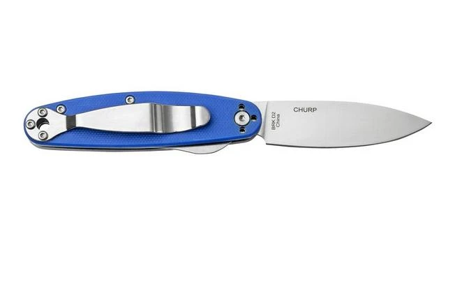 ESEE Churp EE-CH-06 D2, Blue Micarta Pocket Knife 4 ESEE Churp EE-CH-06 D2, Blue Micarta Pocket Knife - Image 2