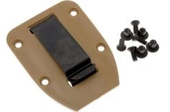 ESEE Belt-clip Plate For Model 3 & 4 Sheaths, Coyote Brown