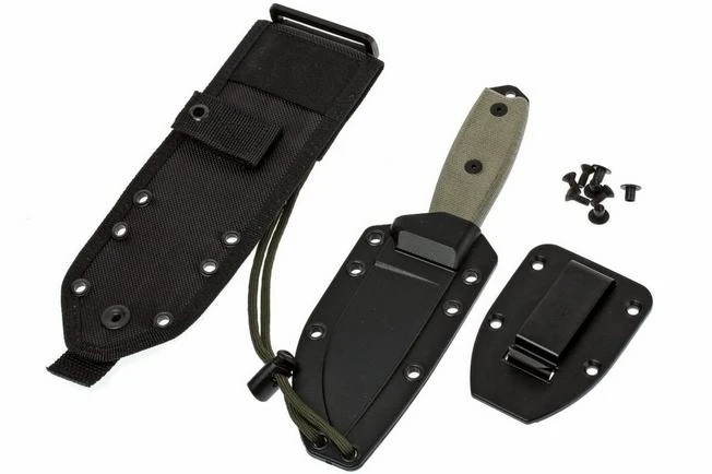 ESEE Model 3 Survival Knife 3MIL-P-B Black Sheath + Belt Clip And MOLLE-back 9 ESEE Model 3 Survival Knife 3MIL-P-B Black Sheath + Belt Clip And MOLLE-back - Image 7