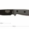 ESEE Model 3 Black Blade, Grey Handle 3P-KO Survival Knife Without Sheath -Esee Knives Shop EE ESEE 3P KO 01 esee knives model 3 grijs ee esee 3p ko d1