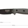 ESEE Model 3 Black Blade, Grey Handle 3P-MB-B With Sheath + Clip And MOLLE-back -Esee Knives Shop EE ESEE 3P MB B 01 esee knives model 3 ee esee 3p mb b d1