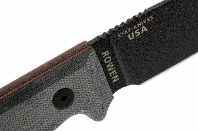 ESEE Model 3 Black Blade, Grey Handle 3P-MB-B With Sheath + Clip And MOLLE-back 7 ESEE Model 3 Black Blade, Grey Handle 3P-MB-B With Sheath + Clip And MOLLE-back - Image 5