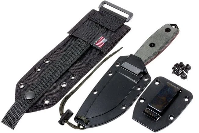 ESEE Model 3 Black Blade, Grey Handle 3P-MB-B With Sheath + Clip And MOLLE-back 9 ESEE Model 3 Black Blade, Grey Handle 3P-MB-B With Sheath + Clip And MOLLE-back - Image 7