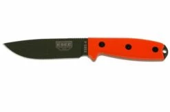 ESEE Model 4 OD Blade, Orange Handle 4P-KO-OD Survival Knife Without Sheath