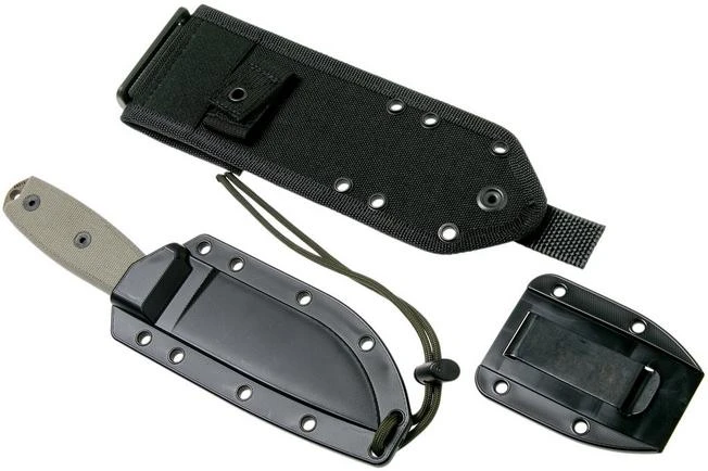ESEE Model 4 Dark Earth Blade, Grey Handle 4P-MB-DE With Black Sheath + Clip And MOLLE-back 10 ESEE Model 4 Dark Earth Blade, Grey Handle 4P-MB-DE With Black Sheath + Clip And MOLLE-back - Image 8