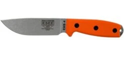 ESEE Model 4 Plain Edge S35VN, Orange G10 Handle 4P35V-OR With Sheath + Clip