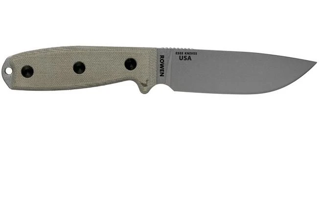 ESEE Model 4 Plain Edge S35VN, Canvas Micarta Handle 4P35V With Sheath + Clip 4 ESEE Model 4 Plain Edge S35VN, Canvas Micarta Handle 4P35V With Sheath + Clip - Image 2