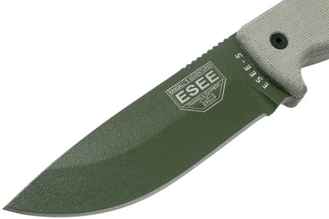 ESEE Model 5 OD Blade, Desert Tan Handle 5P-KO-OD Survival Knife Without Sheath 5 ESEE Model 5 OD Blade, Desert Tan Handle 5P-KO-OD Survival Knife Without Sheath - Image 3