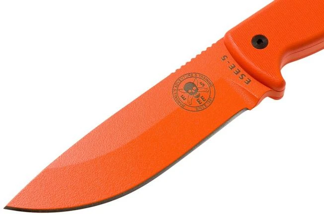 ESEE Model 5 Orange 5POROR G10 Survival Knife With Kydex Sheath + Belt Clip 5 ESEE Model 5 Orange 5POROR G10 Survival Knife With Kydex Sheath + Belt Clip - Image 3