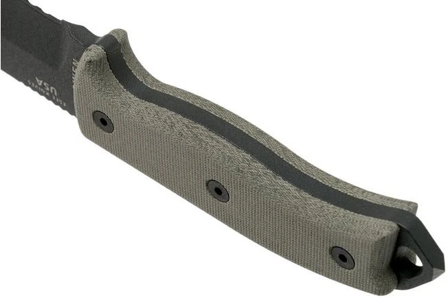 ESEE Model 5 Tactical Gunsmoke, Desert Tan Handle 5S-TG With Kydex Sheath + Belt Clip 6 ESEE Model 5 Tactical Gunsmoke, Desert Tan Handle 5S-TG With Kydex Sheath + Belt Clip - Image 4