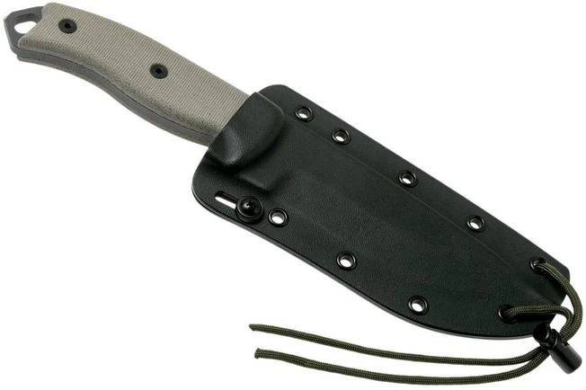 ESEE Model 5 Tactical Gunsmoke, Desert Tan Handle 5S-TG With Kydex Sheath + Belt Clip 9 ESEE Model 5 Tactical Gunsmoke, Desert Tan Handle 5S-TG With Kydex Sheath + Belt Clip - Image 7