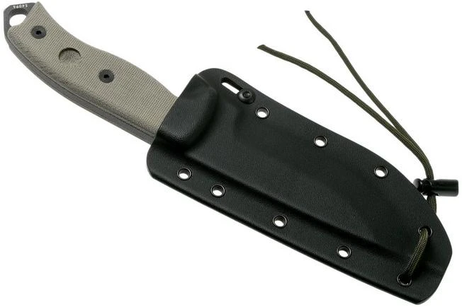 ESEE Model 5 Tactical Gunsmoke, Desert Tan Handle 5S-TG With Kydex Sheath + Belt Clip 10 ESEE Model 5 Tactical Gunsmoke, Desert Tan Handle 5S-TG With Kydex Sheath + Belt Clip - Image 8