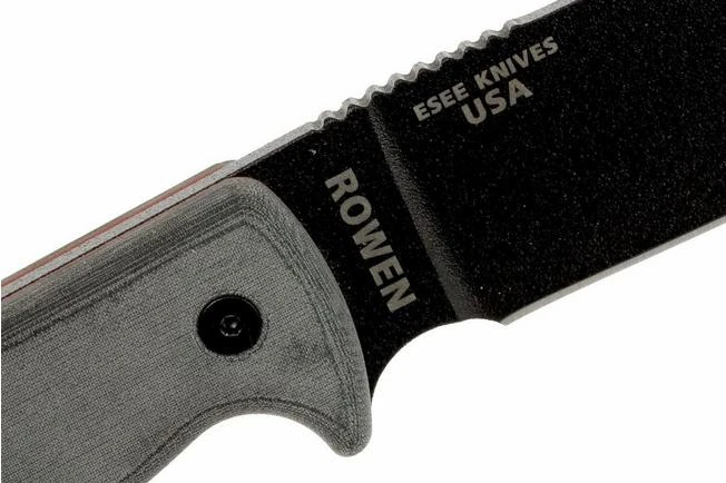 ESEE Model 6 Black Blade, Grey Handle 6P-KO Survival Knife Without Sheath 7 ESEE Model 6 Black Blade, Grey Handle 6P-KO Survival Knife Without Sheath - Image 5