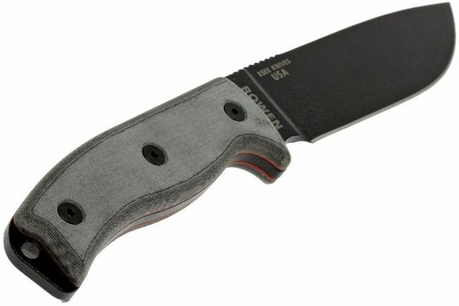 ESEE Model 6 Black Blade, Grey Handle 6P-KO Survival Knife Without Sheath 8 ESEE Model 6 Black Blade, Grey Handle 6P-KO Survival Knife Without Sheath - Image 6