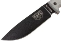 ESEE Model 6 Black Blade, Grey Handle 6P With Brown Sheath + Belt Clip 11 ESEE Model 6 Black Blade, Grey Handle 6P With Brown Sheath + Belt Clip -Esee Knives Shop EE ESEE 6P 03 esee knives ee esee 6p 03