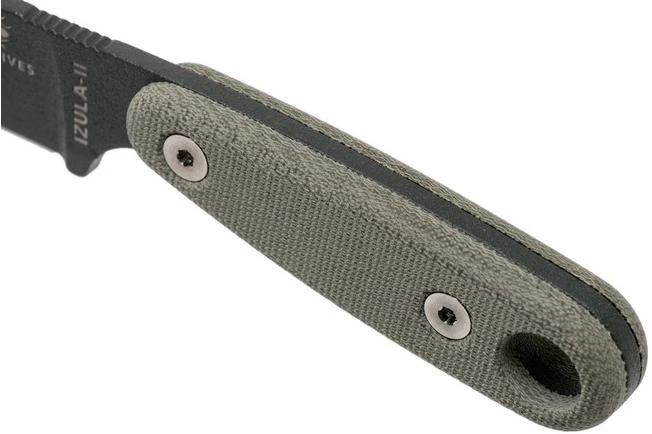 ESEE Izula II Tactical Gunsmoke IZULA-II-TG Neck Knife With Black Sheath + Belt Clip 7 ESEE Izula II Tactical Gunsmoke IZULA-II-TG Neck Knife With Black Sheath + Belt Clip - Image 5