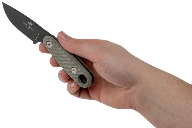 ESEE Izula II Tactical Gunsmoke IZULA-II-TG Neck Knife With Black Sheath + Belt Clip 8 ESEE Izula II Tactical Gunsmoke IZULA-II-TG Neck Knife With Black Sheath + Belt Clip - Image 6