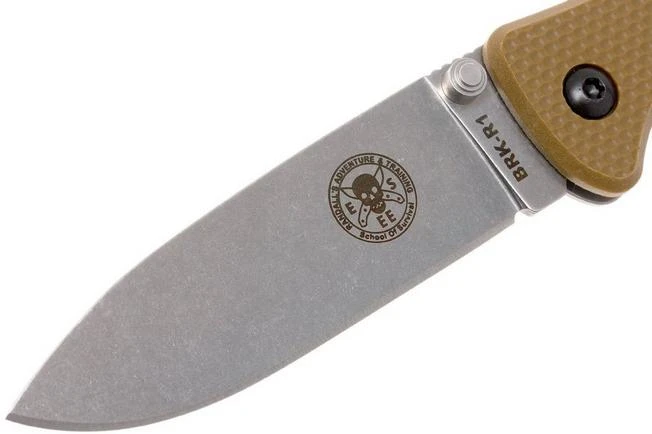 ESEE Knives Zancudo AUS8 Coyote Brown-Stonewashed, BRKR1CB Pocket Knife 5 ESEE Knives Zancudo AUS8 Coyote Brown-Stonewashed, BRKR1CB Pocket Knife - Image 3