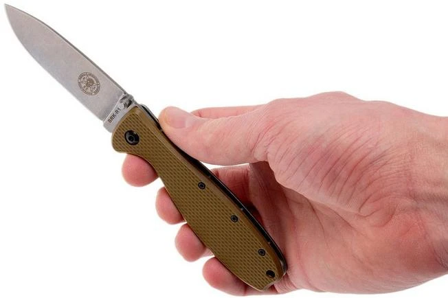 ESEE Knives Zancudo AUS8 Coyote Brown-Stonewashed, BRKR1CB Pocket Knife 10 ESEE Knives Zancudo AUS8 Coyote Brown-Stonewashed, BRKR1CB Pocket Knife - Image 8