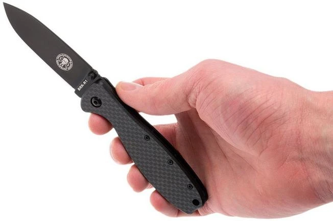 ESEE Knives Zancudo D2 Carbon Fiber, BRKR2CFB Pocket Knife 10 ESEE Knives Zancudo D2 Carbon Fiber, BRKR2CFB Pocket Knife - Image 8