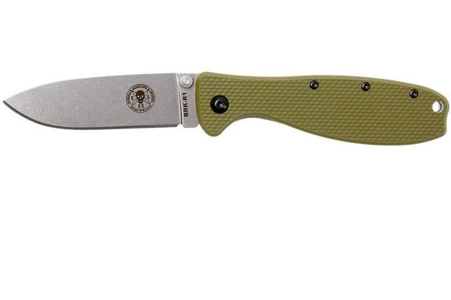 ESEE Knives Zancudo D2 OD-Green-Stonewashed, BRKR2OD Pocket Knife 3 ESEE Knives Zancudo D2 OD-Green-Stonewashed, BRKR2OD Pocket Knife