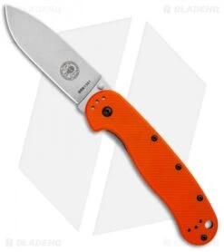ESEE Avispa Frame Lock Knife Orange (3.5" Stonewash)