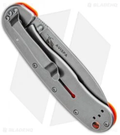 ESEE Avispa Frame Lock Knife Orange (3.5" Stonewash) 8 ESEE Avispa Frame Lock Knife Orange (3.5" Stonewash) -Esee Knives Shop ESEE Avispa FL Orange SW BRK1301OR BHQ 101780 jr side