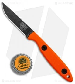 ESEE Camp-Lore Rowen CR2.5 Bushcraft Fixed Blade Orange G-10 (2.5" Black SW) -Esee Knives Shop ESEE Camp Lore Rowen Bushcraft Orange G10 Black SW BHQ 83852 er bottlecap