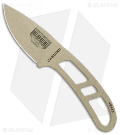 ESEE Candiru Fixed Blade Neck Knife (2" Desert Tan) 3 ESEE Candiru Fixed Blade Neck Knife (2" Desert Tan)