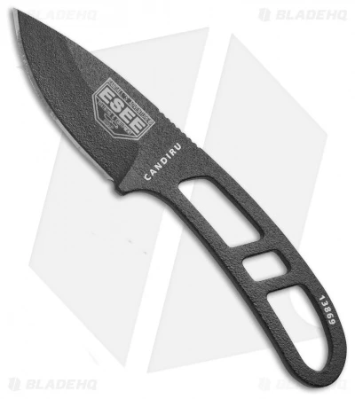 ESEE Candiru Fixed Blade Neck Knife W/ Kit Extras (2" Black) 3 ESEE Candiru Fixed Blade Neck Knife W/ Kit Extras (2" Black)